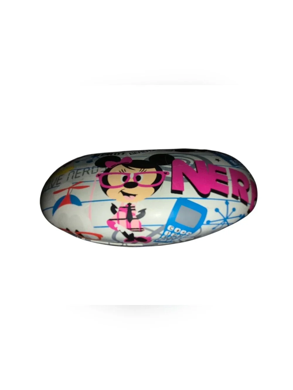 Disney Kids Nerds Graphic Sunglasses Case in White, Pink, Blue, Black